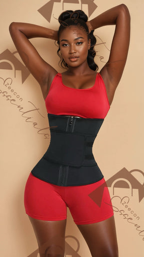 6 Steel Bones Waist Trainer With Belt Slimming Belly