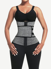 Grey 6 Steel Bones Waist Trainer With Belt Slimming Belly